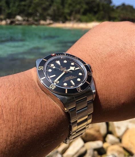 black bay 58 wrist